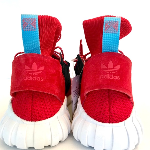 NEW adidas TUBULAR DOOM WINTER Shoes Red Size 11.5 - Picture 4 of 7